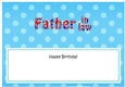Large DL Happy Birthday FATHER IN LAW insert UK Union Jack