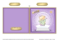 Christmas Hunney Bear Rosie - Snowglobe Quick Cut and Fold Card