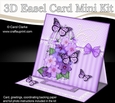 3D Easel Card Mini Kit - Pretty Floral Birdcage with Butterflies
