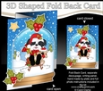 Christmas 3D Shaped No-Hole Fold Back Mini Kit - Little Shih Tzu Dog