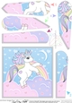 Cute Little Unicorn Fan Pyramage Topper