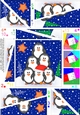Christmas Penguin Tree Felties Twisted Spiral Side Stacker