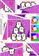 Christmas Penguin Tree Felties Twisted Spiral Side Stacker