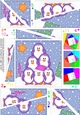 Christmas Penguin Tree Felties Twisted Spiral Side Stacker