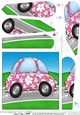 Funky Floral Car Fan Pyramage Topper