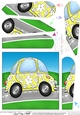 Funky Floral Car Fan Pyramage Topper