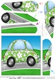 Funky Floral Car Fan Pyramage Topper
