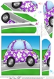 Funky Floral Car Fan Pyramage Topper