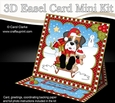 3D Easel Card Mini Kit - Little Boxer Dog