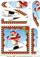 Christmas Rudolph Fan Pyramage Topper