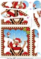 Christmas Rudolph Fan Pyramage Topper
