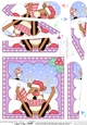 Christmas Rudolph Fan Pyramage Topper