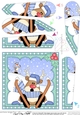 Christmas Rudolph Fan Pyramage Topper