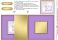 Cute Cat has a Bunch of Flowers - No-Hole Fold Back Card