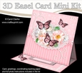 3D Easel Card Mini Kit - A Touch of Elegance - Flowers, Lace, Butterflies & Pearls