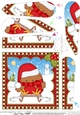 Christmas Fan Pyramage Topper - Bobbin Robin