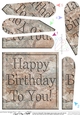 Birthday Set in Stone Fan Pyramage Topper