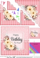 A Touch of Elegance Birthday Flowers Pearls and Lace Scalloped Corner Stacker