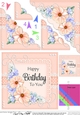 A Touch of Elegance Birthday Flowers Pearls and Lace Scalloped Corner Stacker