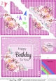 A Touch of Elegance Birthday Flowers Pearls and Lace Scalloped Corner Stacker