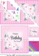 A Touch of Elegance Birthday Flowers Pearls and Lace Scalloped Corner Stacker