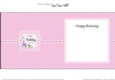 A Touch of Elegance Birthday Flowers Pearls and Lace square landscape insert