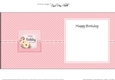 A Touch of Elegance Birthday Flowers Pearls and Lace square landscape insert