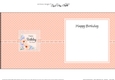 A Touch of Elegance Birthday Flowers Pearls and Lace square landscape insert