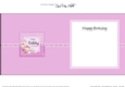 A Touch of Elegance Birthday Flowers Pearls and Lace square landscape insert