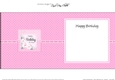 A Touch of Elegance Birthday Flowers Pearls and Lace square landscape insert