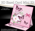 3D Easel Card Mini Kit - Pretty Floral Birdcage with Butterflies
