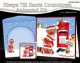 3D Animated Sleeps Till Santa Christmas Postbox Countdown Card Kit - Bobbin Robin is Snowballing!