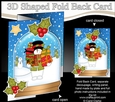 Christmas 3D Shaped No-Hole Fold Back Mini Kit - Snowman Rio has lots of Presents
