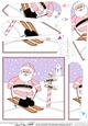 Christmas Santa is at the North Pole Fan Pyramage Topper