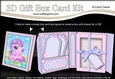 3D Cute Little Pony Gift Box Card Kit 3d Decoupage