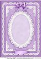A4 Pearls, Lace and Ribbon Plain Card Base