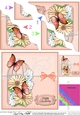 Birthday Butterflies and Flowers Birdcage High Wavey Corner Stacker