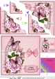 Birthday Butterflies and Flowers Birdcage High Wavey Corner Stacker