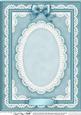 A4 Pearls, Lace and Ribbon Plain Card Base