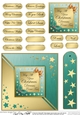 Elegant Christmas Greeting Quick Card with Greetings