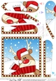 Christmas Fan Pyramage Topper - Cute Fun Rudolph