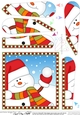 Christmas Fan Pyramage Topper - Cute Fun Snowman Oli