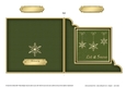 Christmas Snowflakes Cut and Fold Corner Card  