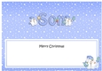 Large DL Merry Christmas SON insert with Snowball Sam