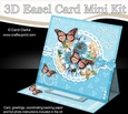 3D Easel Card Mini Kit - A Touch of Elegance - Flowers, Lace, Butterflies & Pearls