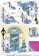 Westie Dog is at the Door - Christmas Wavy Corner Side Stacker