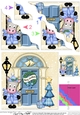 GiGi Horse is at the Door - Christmas Wavy Corner Side Stacker