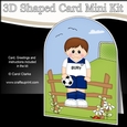 3D Shaped Card Kit - Little Footballer Plays for Bury