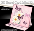 3D Easel Card Mini Kit - Pretty Floral Birdcage with Butterflies