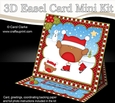 3D Easel Card Mini Kit - Christmas Bobbin Robin